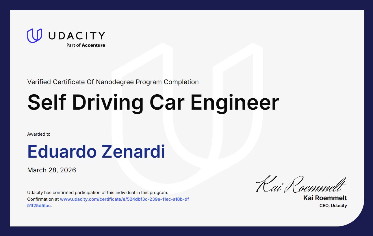 Self-Driving Cars Engineer
